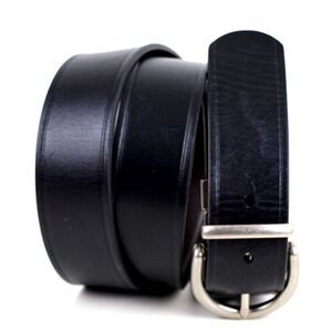 Fossil BLACK BROWN GENUINE LEATHER 1 3/4"Wd CASUAL DRESS REVERSIBLE BELT L (25M